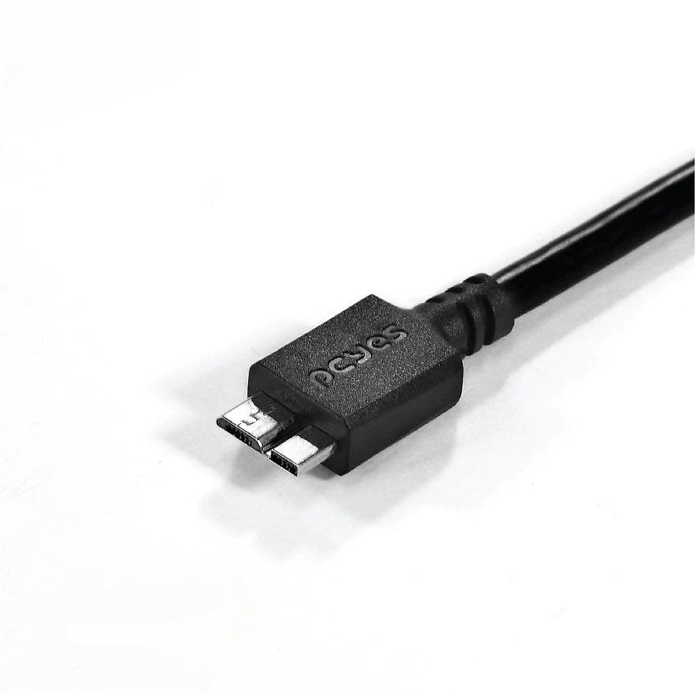 Cabo para HD Externo Puamcm3-2 USB a 3.0 para Micro USB B 3.0 28AWG Cobre Puro 2 Metros Preto Pcyes