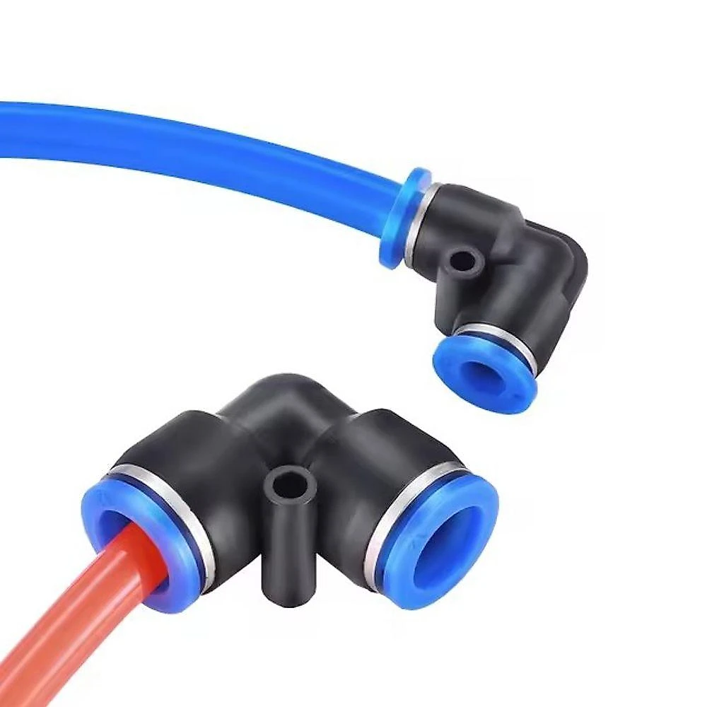 10 Cotovelos União Conexão Emenda 10mm Pu Pneumática Engate Rápido