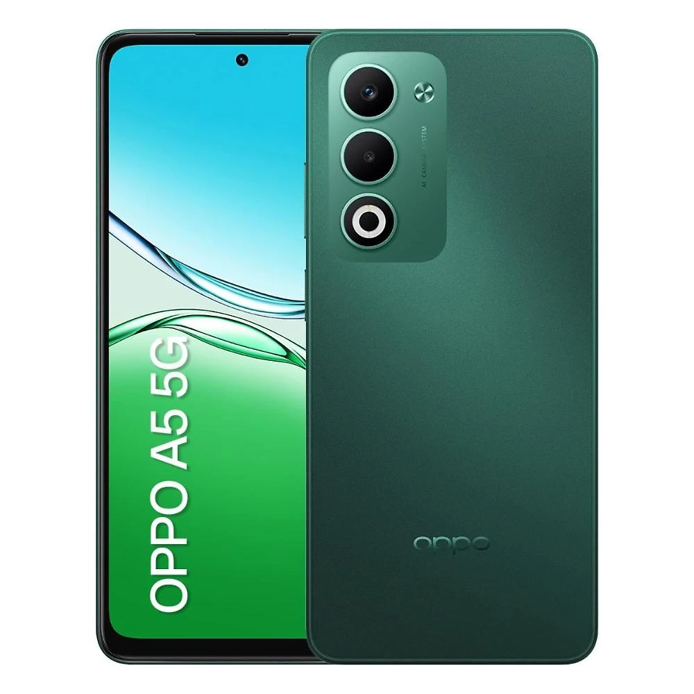 Smartphone oppo a5 5g tela 6.67" 256gb 8gb ram câmera 50mp verde