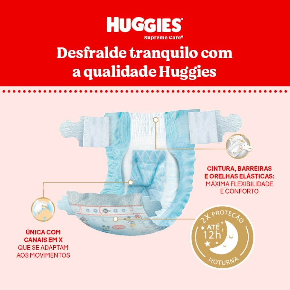 Miniatura Fralda Huggies Supreme Care Xxxg Max 70 Unidades