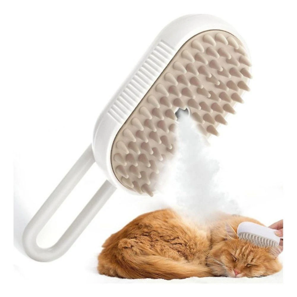 Escova A Vapor Pet Cao Gato Cachorro Eletrico Removedor De Pelo Recarregavel Animal De Estimaçao Higiene Limpeza