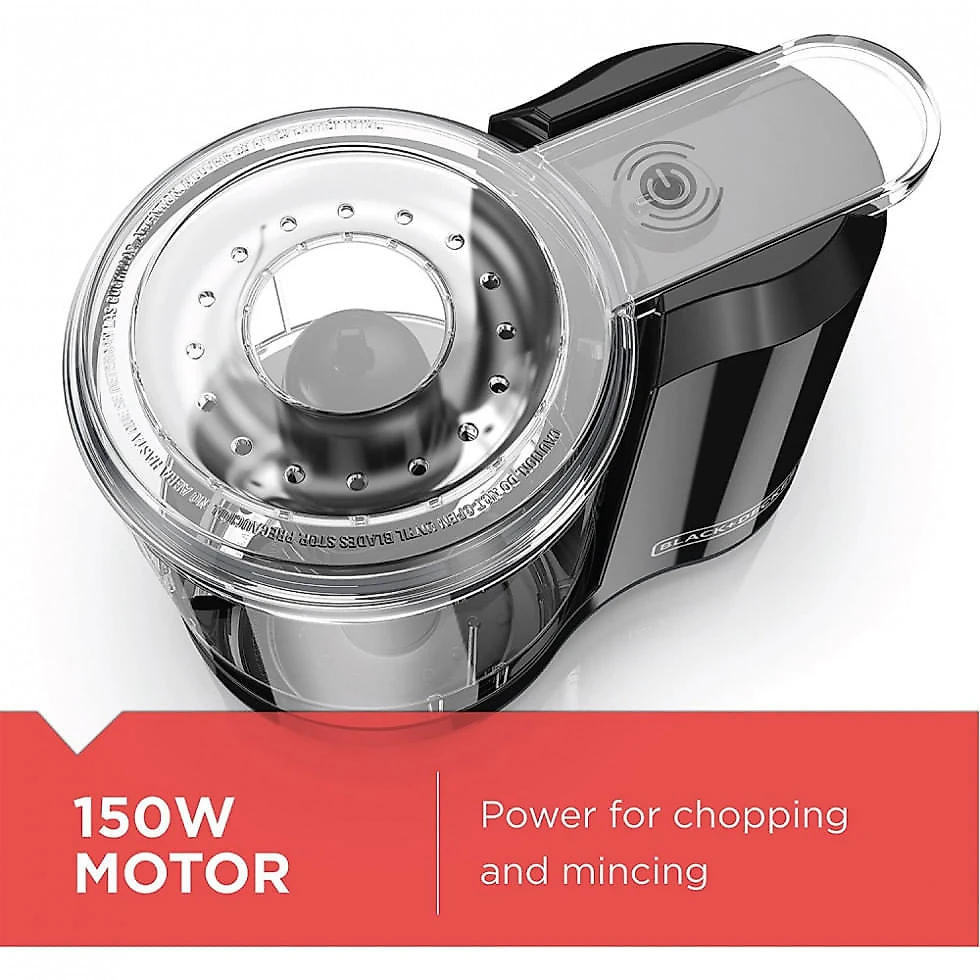 Processador de Alimentos 1,5 xícaras, 110V 70W, Black Decker HC150B, Preto