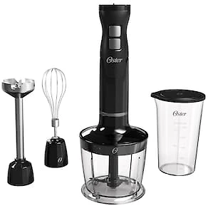 Mixer Multifuncional Oster 3 em 1 Black com Mini Processador Batedor e Copo Medidor