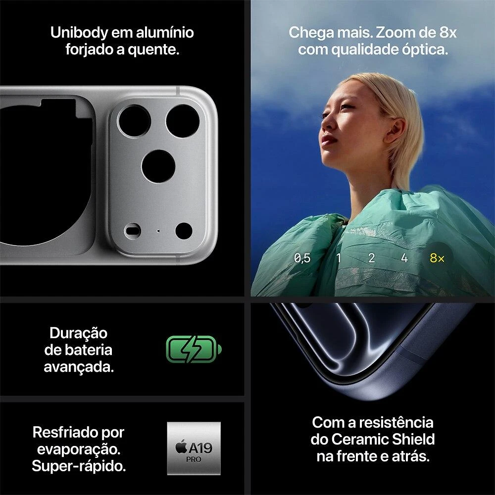 Apple iPhone 17 Pro Max 256GB Prateado