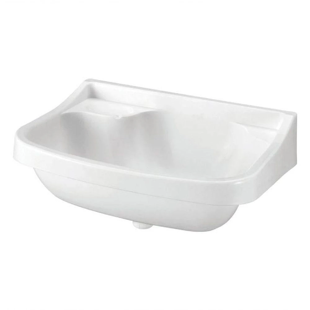 Lavatório Branco De Plástico 36 Cm X 26 Cm - Krona