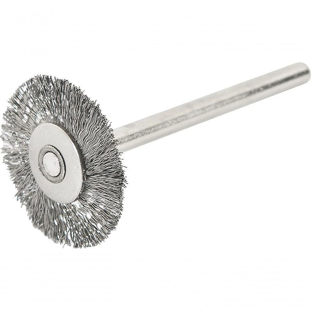 Escova Circular 20mm Inox Com Haste Para Microrretífica Vonder