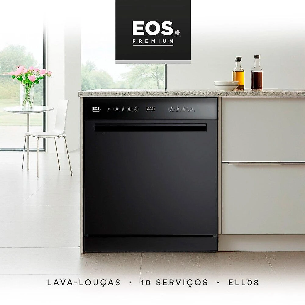 Lava-Louças EOS Premium 10 Serviços Preto ELL08P 110V