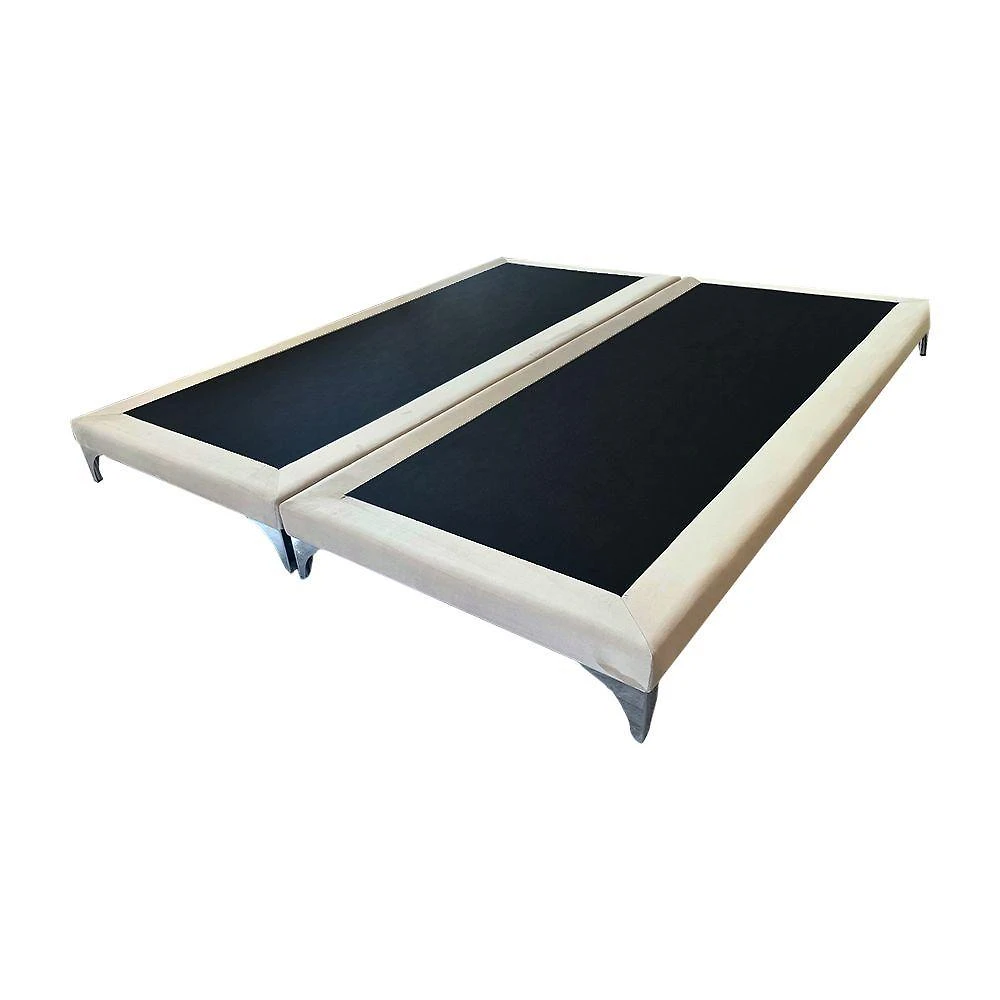 Cama Oriental Premium Queen Veludo Bege