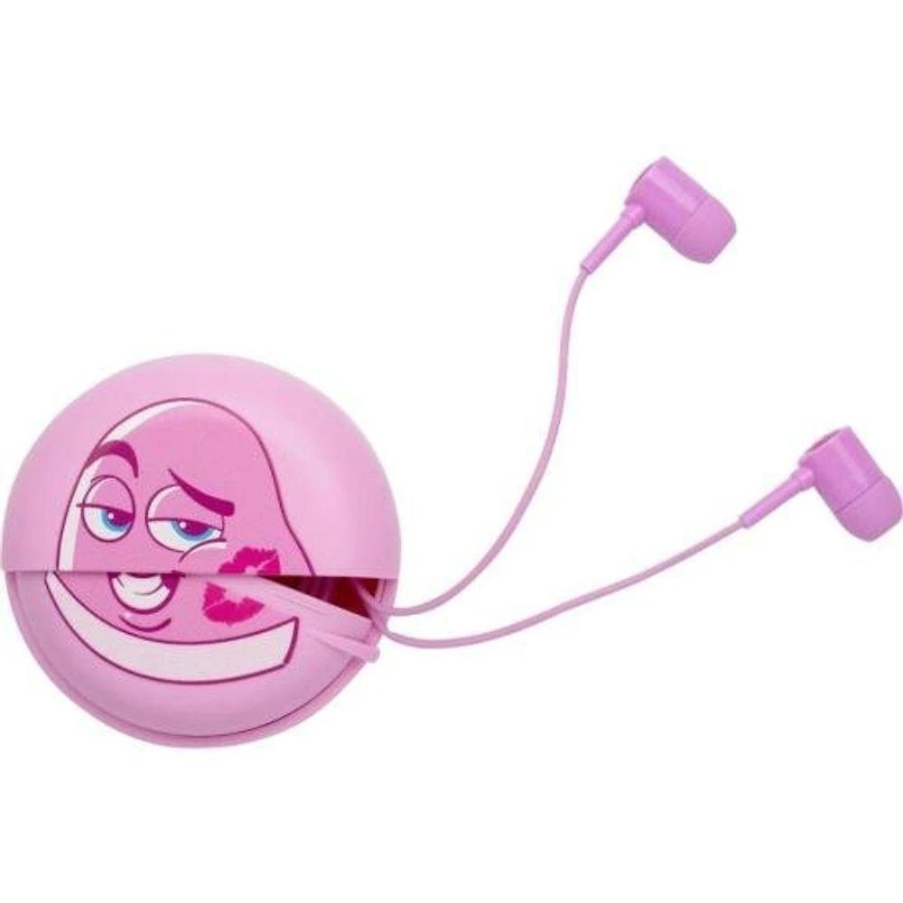 Fone de Ouvido Letron Fini Beijo Rosa [F002] com Microfone e Ajuste de Volume USB Tipo C Rosa