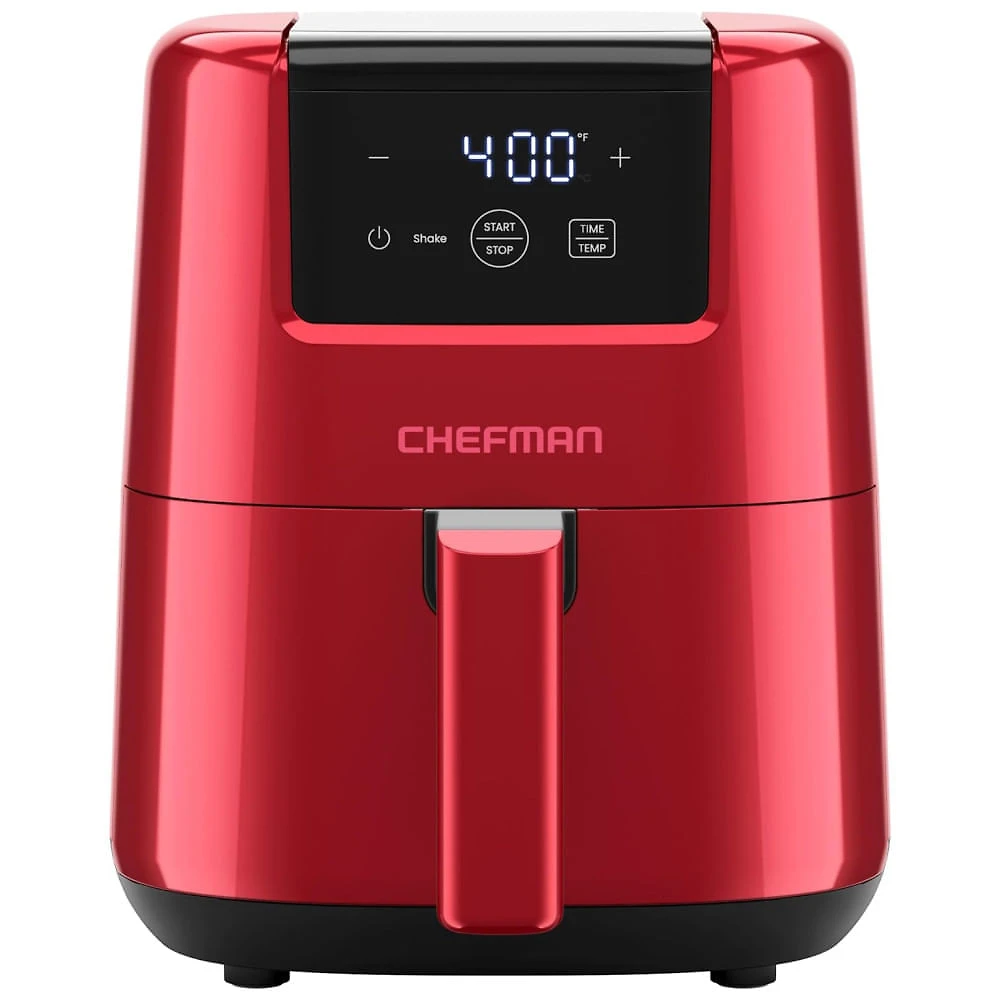 Mini Air Fryer 1,8L com Temporizador Digital, Lembrete de Agitação, Cesto Antiaderente e Lavável na Máquina de Lavar Louças, 110V 900W, Chefman,