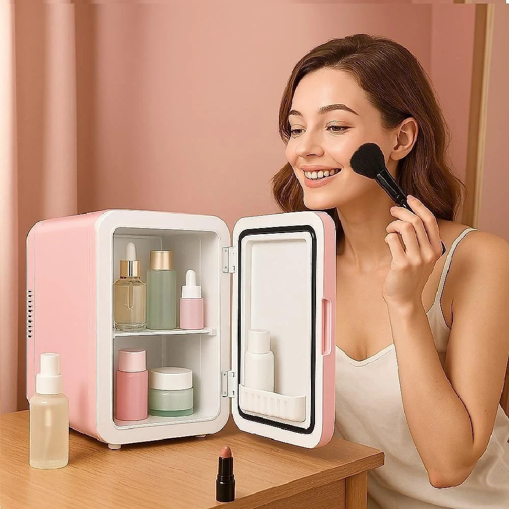 Frigobar Portátil Yeet Frigobar Portátil 4L Quente e Frio Retro Rosa 12V-220V