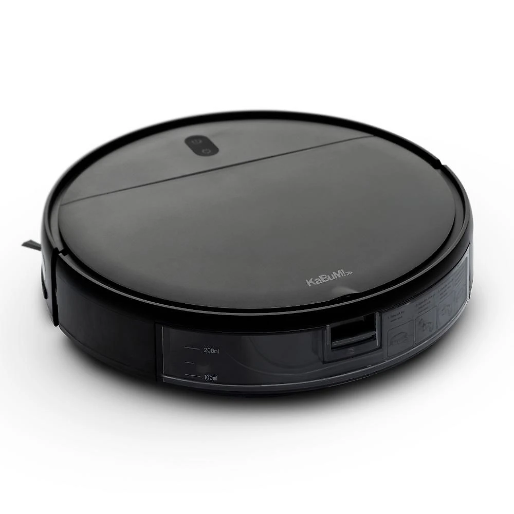 Robô Aspirador e Passa Pano KABUM! smart 100 - 5 Modos de Limpeza, Sensor Anti-Queda, Base de Carregamento - Bivolt - Preto - KBSF007