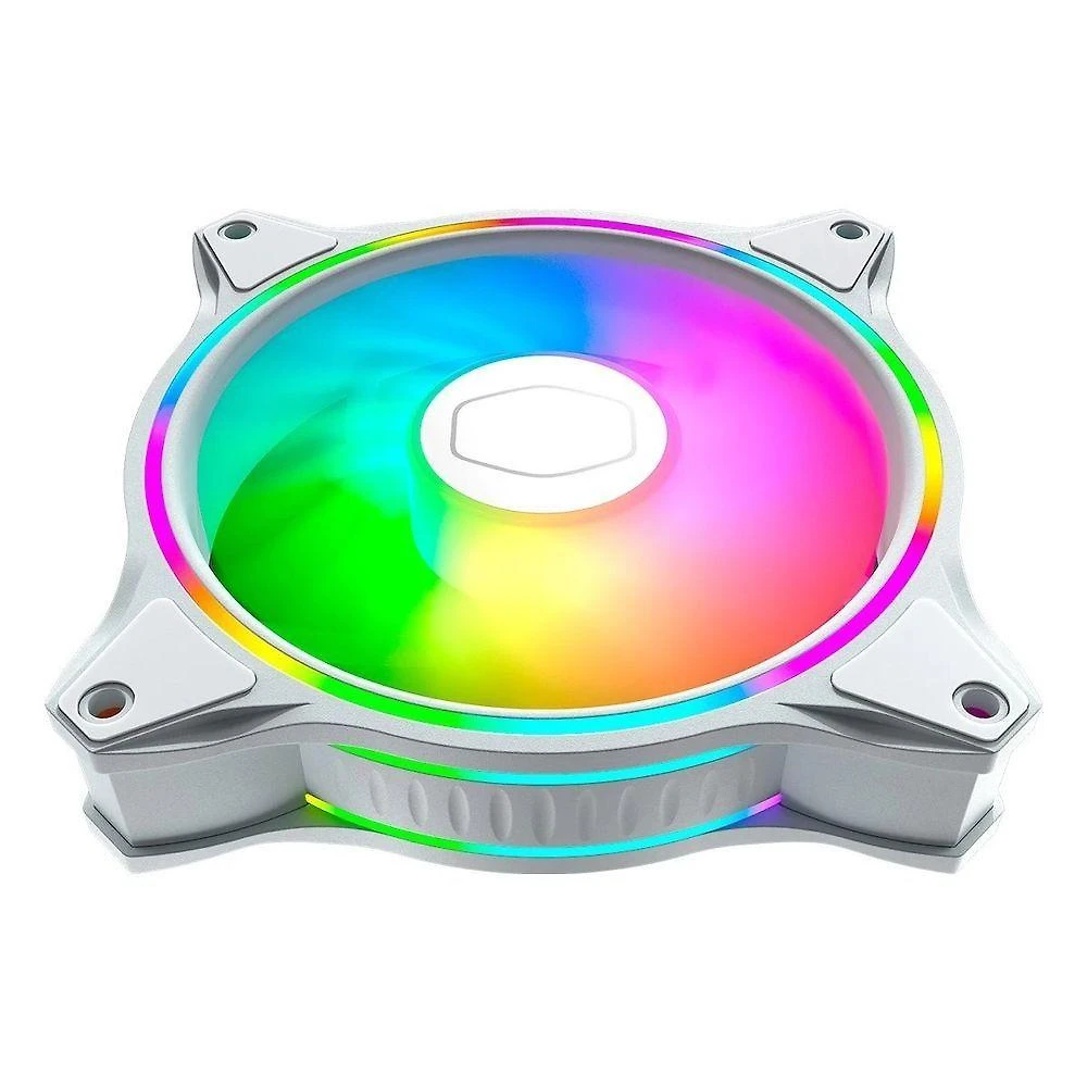 Fan Gabinete Masterfan Mf120 Halo Rgb 120mm 3unid. Branco