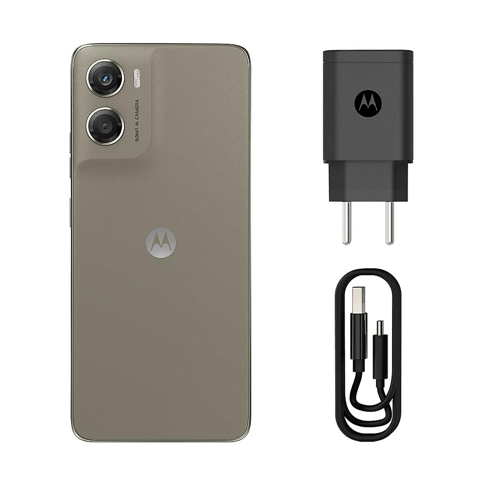 Smartphone motorola moto g06 4g tela 6,9” 256gb câmera 50mp bege