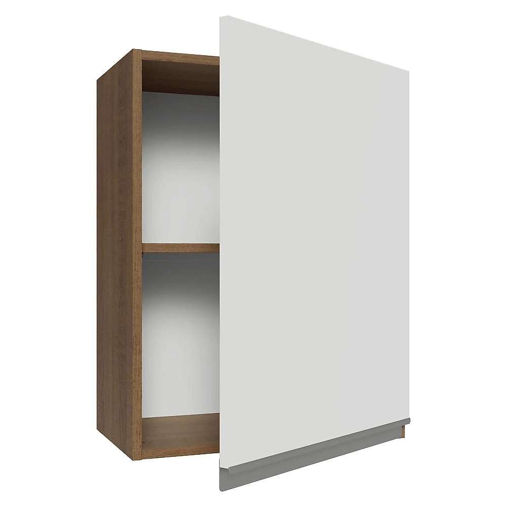 Armário aéreo 50cm 1 porta rustic/branco glamy madesa