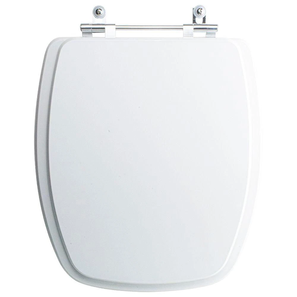 Assento Sanitário Tampa De Vaso Branco Mdf Laqueado Viseu Para Bacia Luzarte
