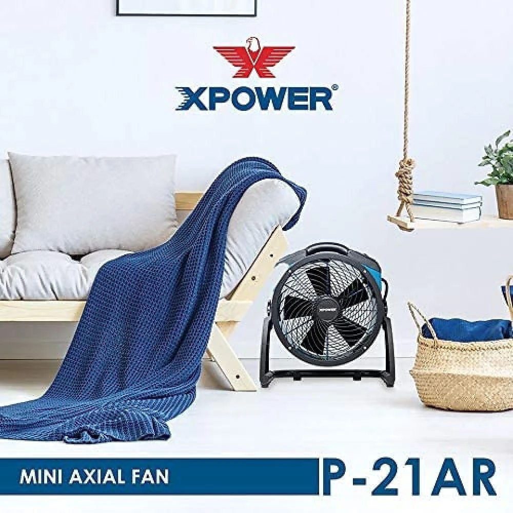 XPOWER P21AR Ventilador Industrial 30 cm com 4 Velocidades 110V Azul