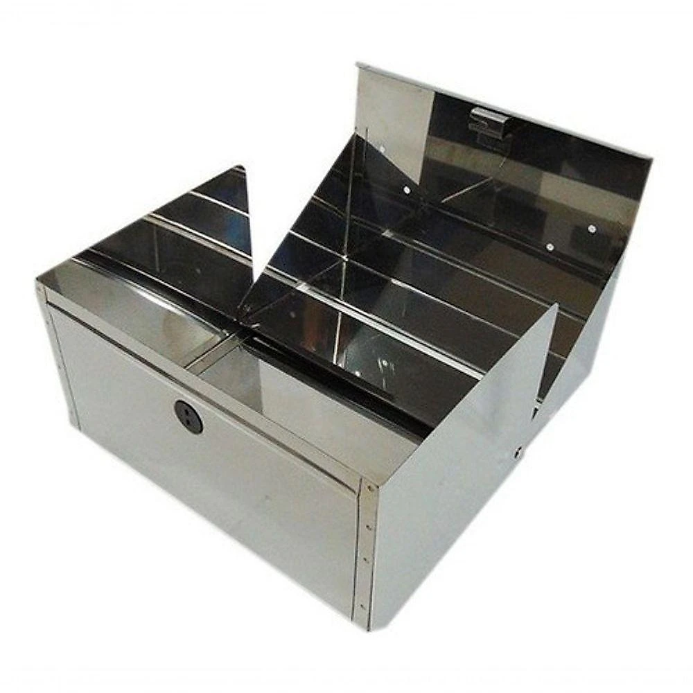 Porta Papel Toalha M1i em Aço Inox 430 com Abertura Frontal para Folhas Interfolhadas Inox Higipack
