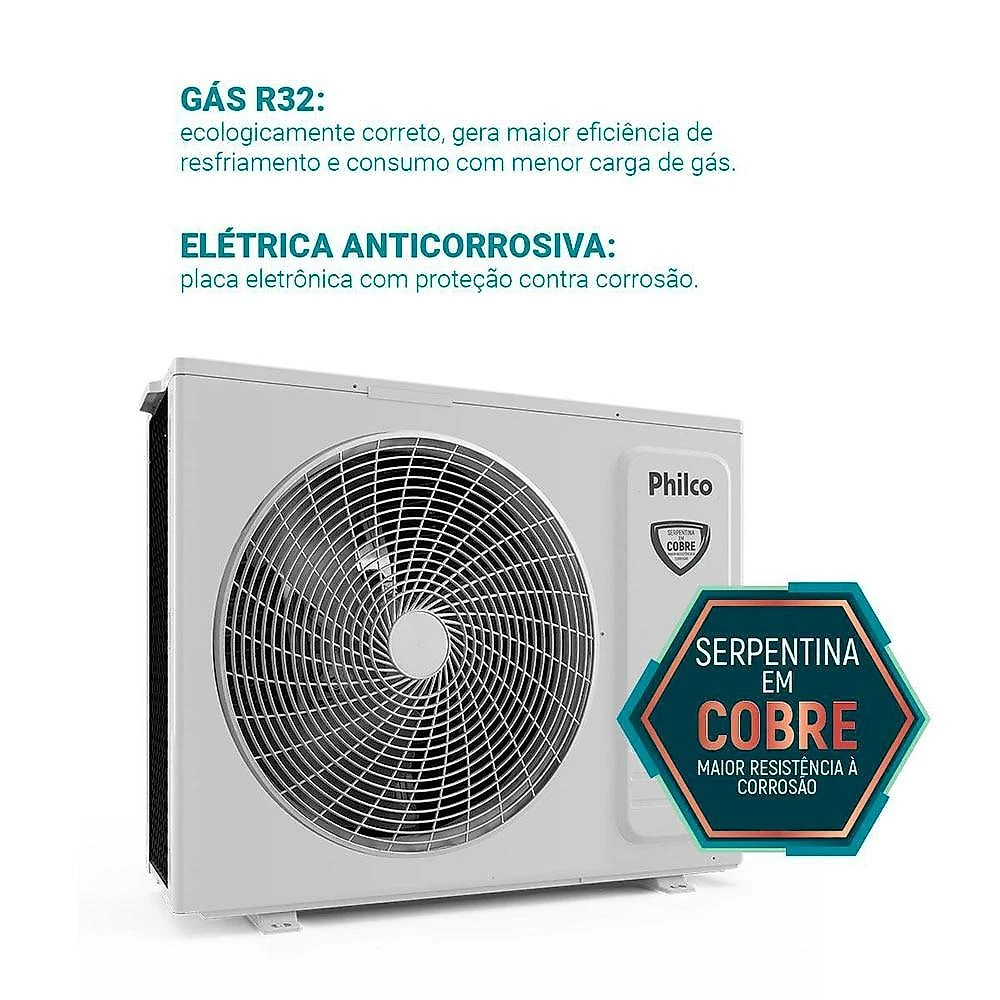 Ar Condicionado Split 30 000 Btus Philco Eco Inverter PAC30QC, Quente e Frio 220 Volts Ar Condicionado Split 30000 Btus Philco Eco Inverter PAC30QC, Quente e Frio 220 Volts