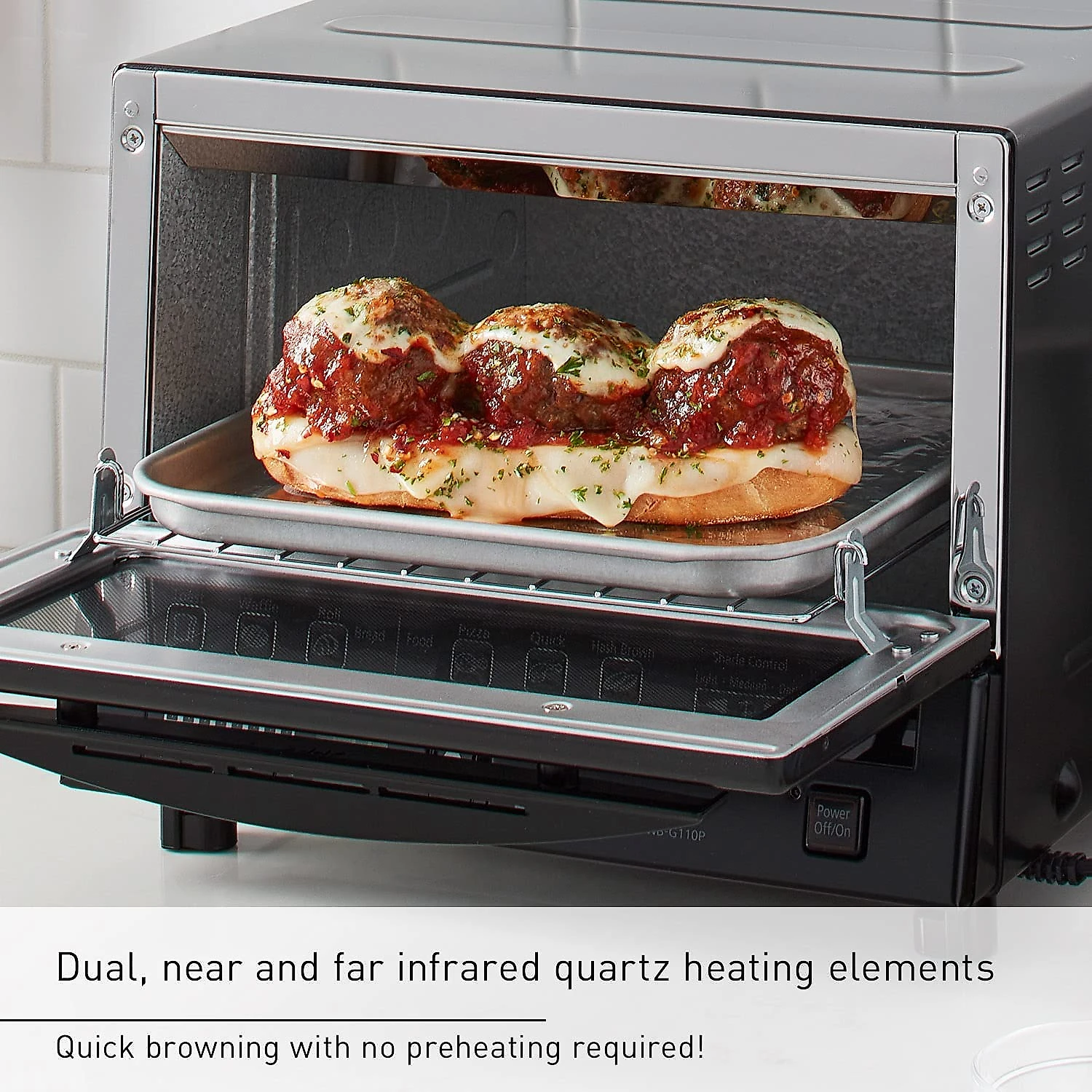Panasonic Forno Elétrico de Bancada com Bandeja de Migalhas 1300W110V Preto