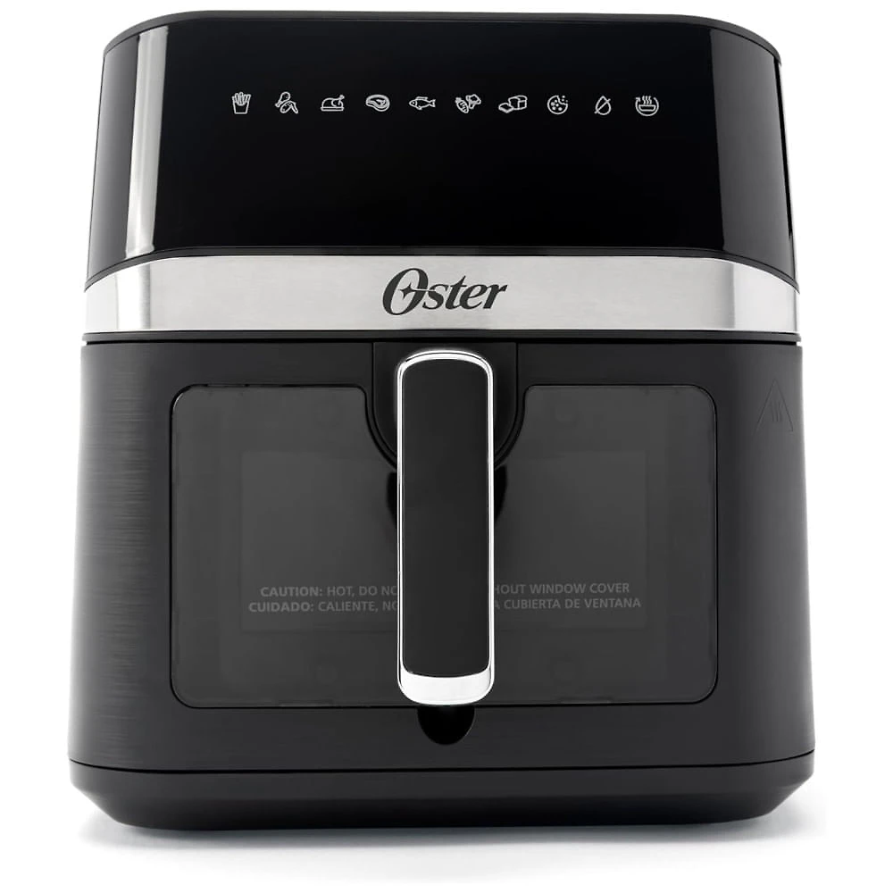 Air Fryer Digital de 5.6L com 10 Funções e Temporizador de 60 Min, 110V 1300W, Oster, Preta