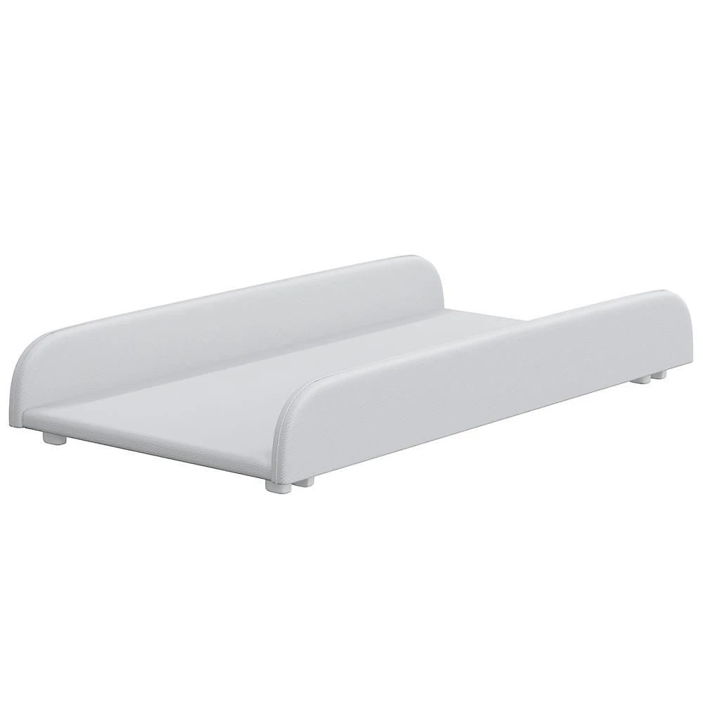 Trocador De Fraldas Almofadado Para Berço Corino Branco P02