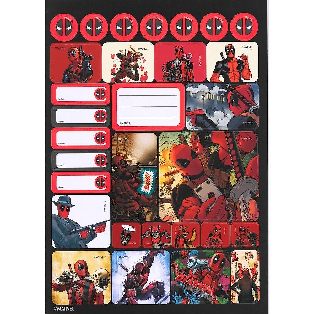 Caderno Espiral Capa Dura Universitário São Domingos Deadpool Animativa 10x1 160 Folhas Pautadas