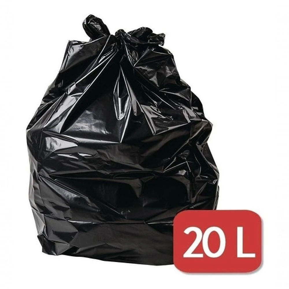 Saco para Lixo Saco de Lixo 20L Litros Preto Resistente 20 l em Polietileno de Baixa Densidade