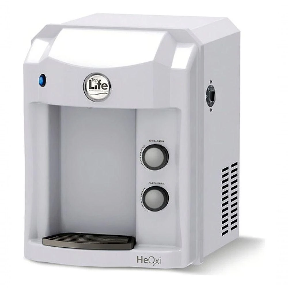Purificador de Água Mesa Ou Parede Top Life Alcalina Ozônio He Oxi Gelada Branco 220V