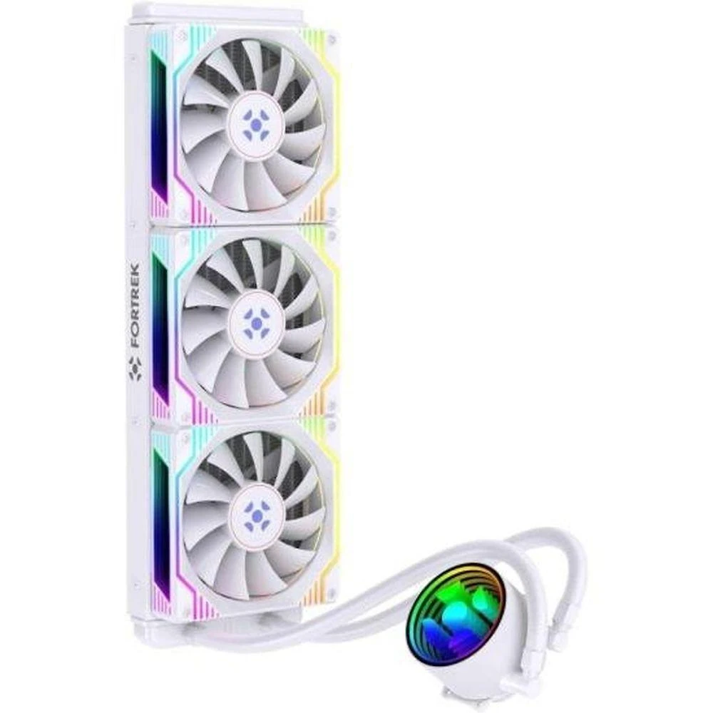 Water Cooler Breezy 360MM Fan Triplo com Radiador de 360MM e ARGB SYNC Branco Fortrek