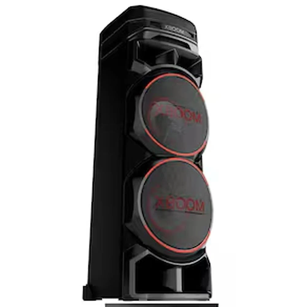 Torre de som lg xboom rnc9 com bluetooth, karaokê, entradas de microfone, guitarra e alto-falantes duplos