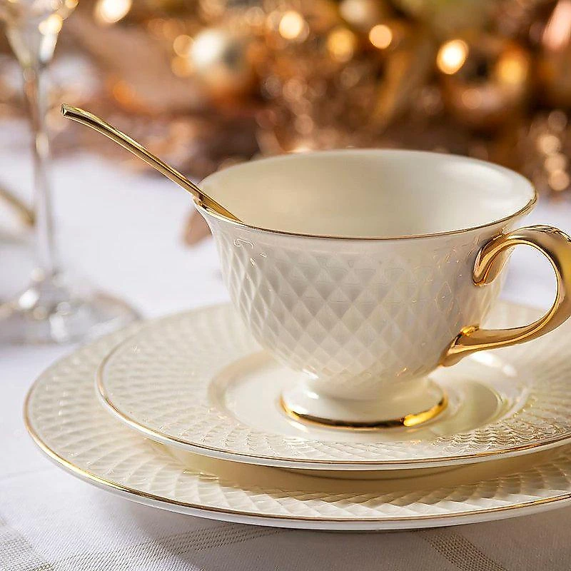 Aparelho de Jantar Home Style Eclat Gold 42 Pecas