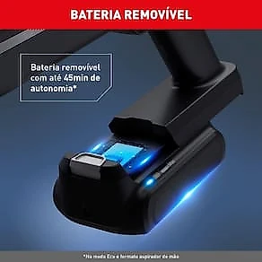 Aspirador de Pó Vertical Sem Fio Arno X-PERT 7.60 RH6A 2 em 1 140W LED Autonomia 45 Minutos Bivolt