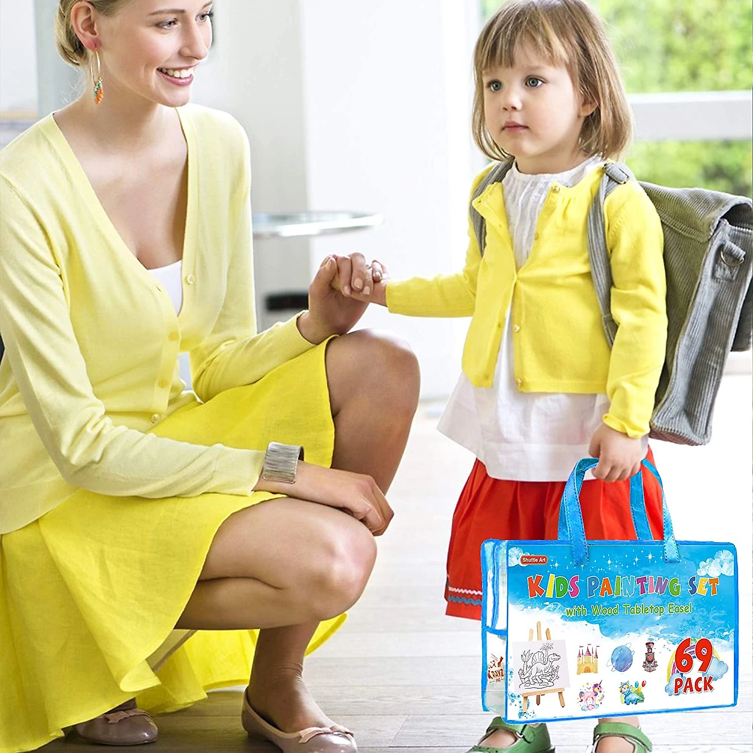 Shuttle Art Kit de Pintura Conjunto Artístico com 69 Peças I nclui 30 Tintas