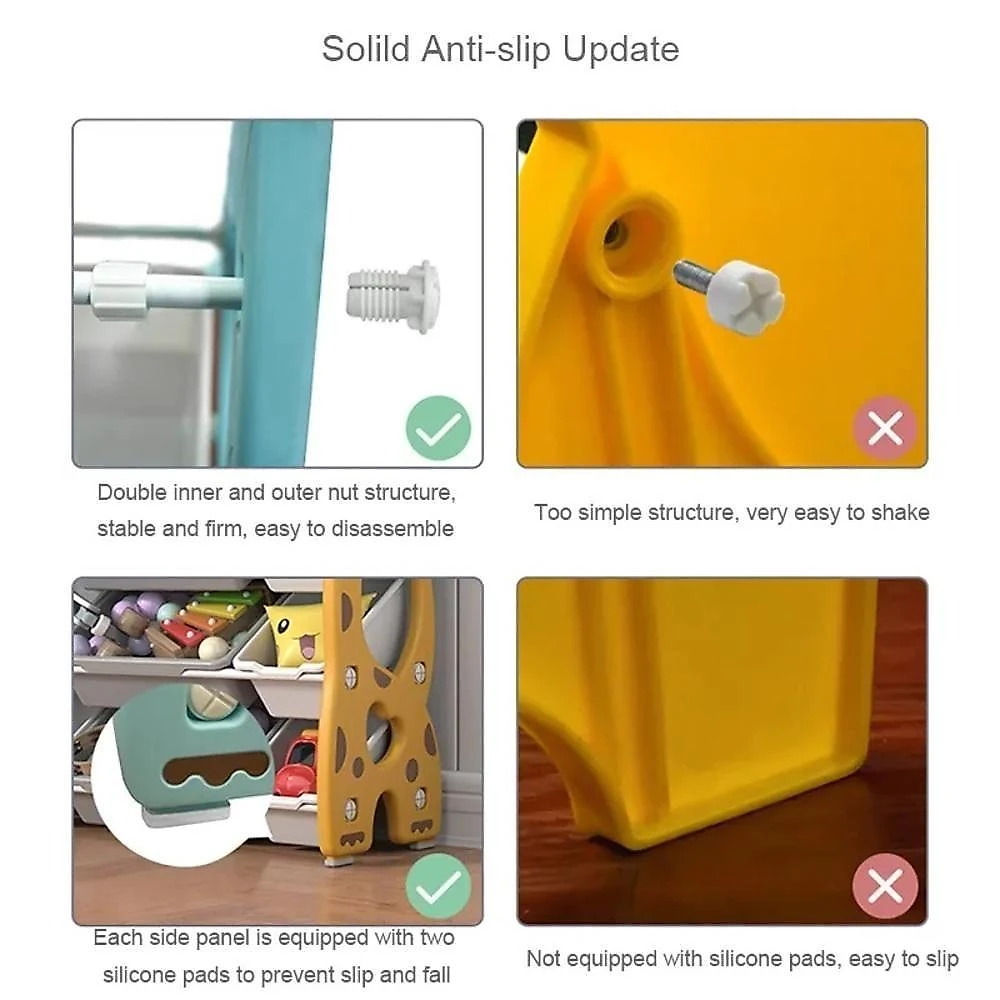 Estante Caixa Organizador de Brinquedos Bau Infantil 3 Prateleiras Porta Treco Multiuso Bebe Rosa