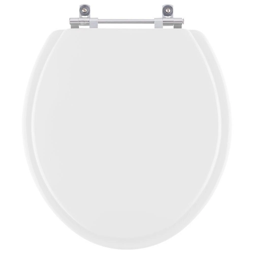 Assento Sanitário Lirio Oval Resina Plástica Parafusado Branco Pontto Lavabo