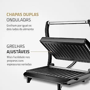 Sanduicheira Grill Mondial Master Press PG-01 - Inox 110V