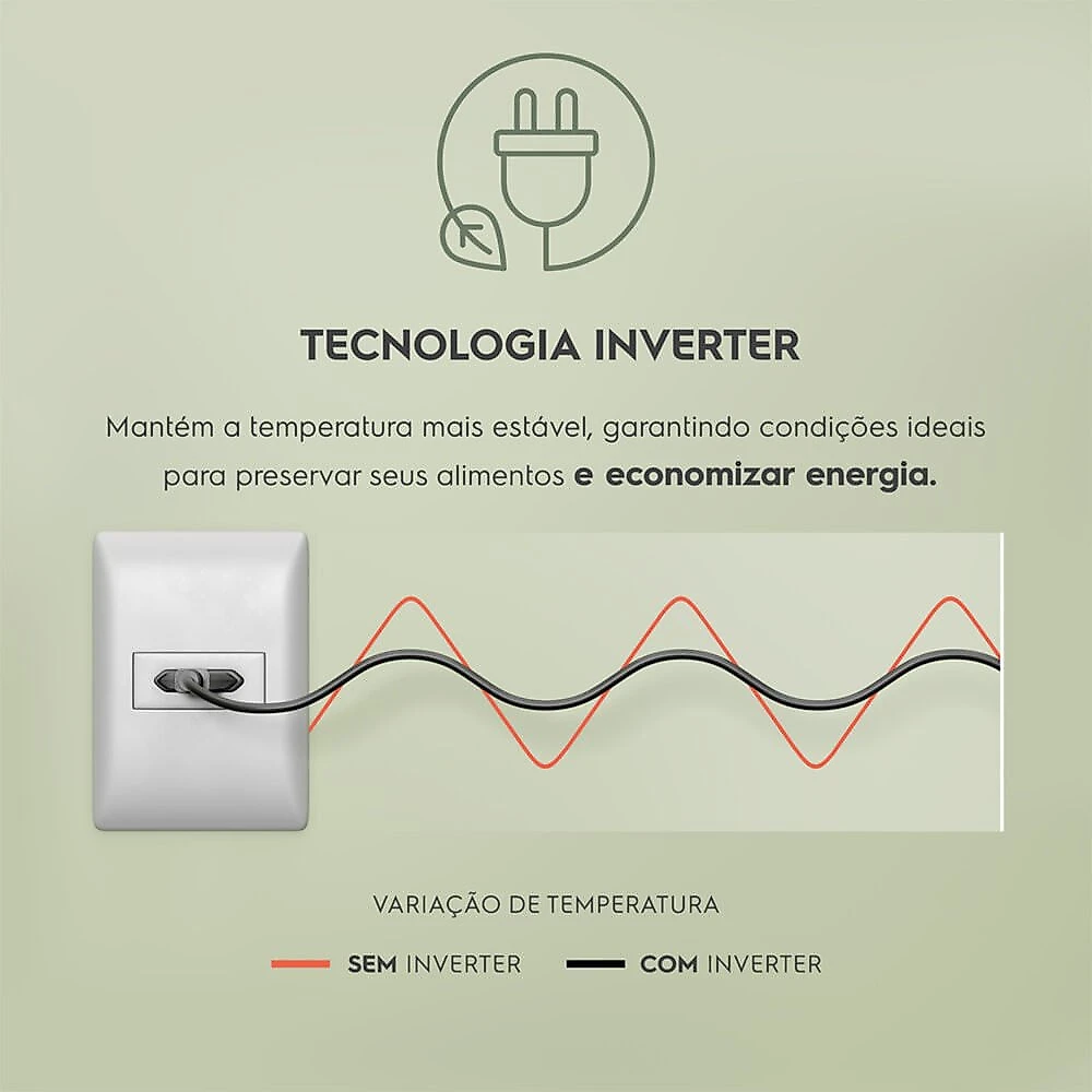 Geladeira IF44 400L Frost Free AutoSense Inverter Duplex Electrolux Branco - 110V