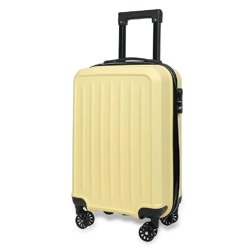 Mala de Bordo 10kg Abs Rígida com Rodas 360 Cadeado de Senha Anac Amarelo Yeet