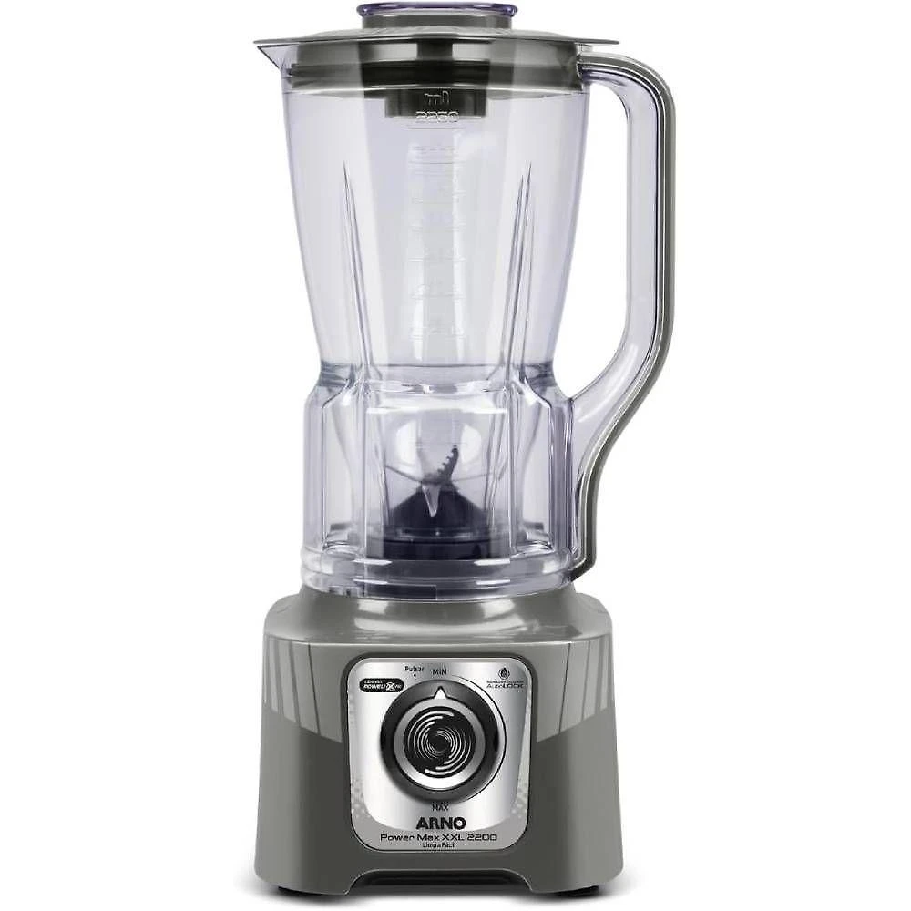 Liquidificador arno power max xxl cinza ln87 2,25l 127v 2200w