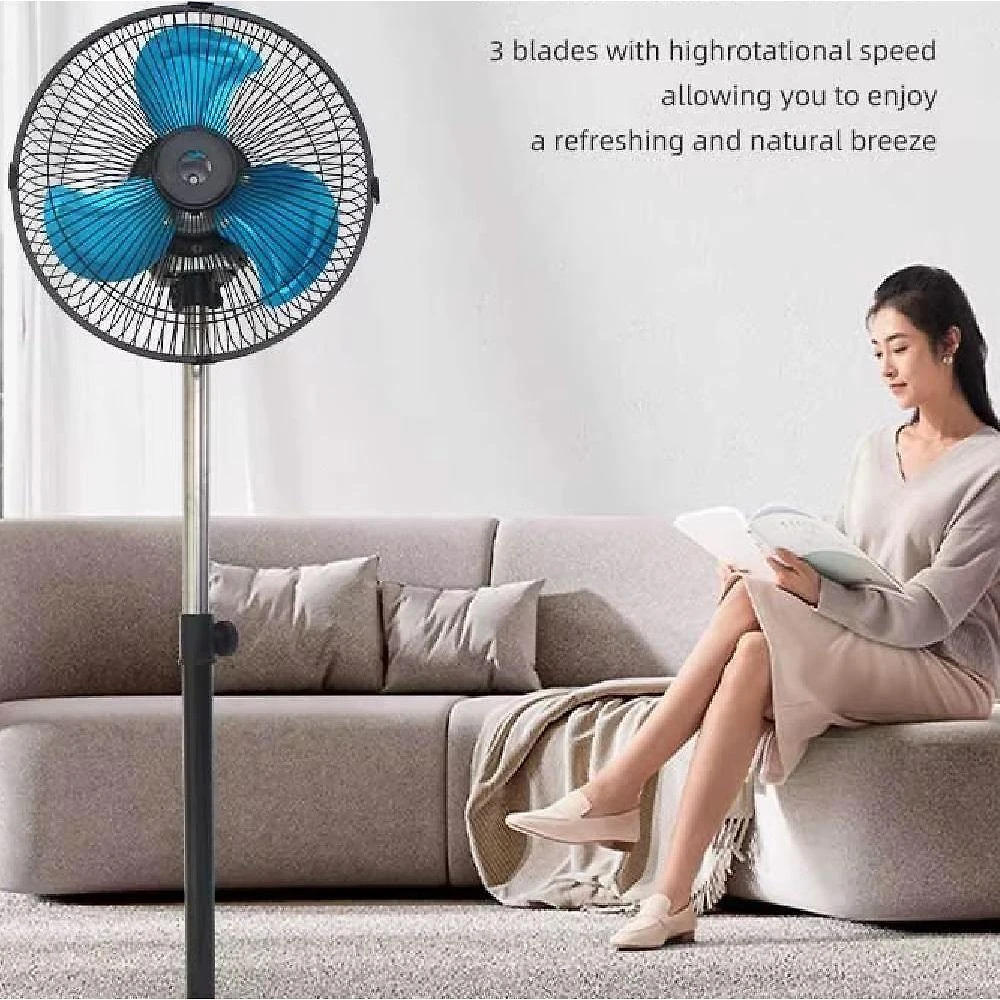 Miniatura Ventilador Coluna 220V De Chao Potente Profissional 3 Velocidades 45w Coluna Pedestal Giratorio 3 Velocidades Turbo Sile