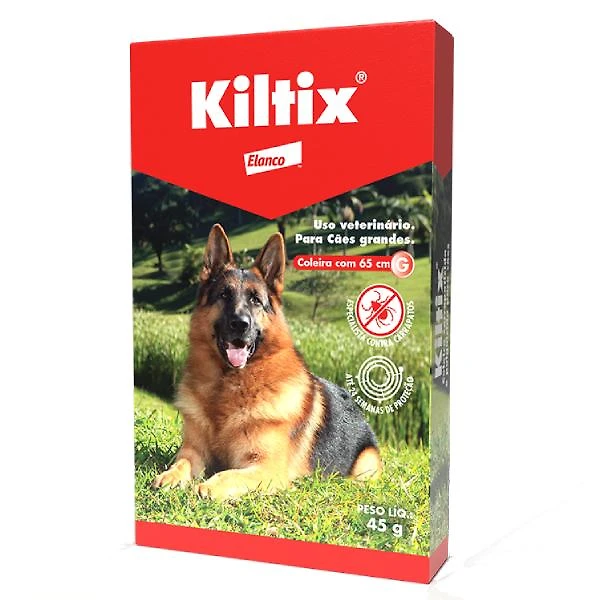 Coleira Elanco Antipulgas e Carrapatos Kiltix - Tam. G