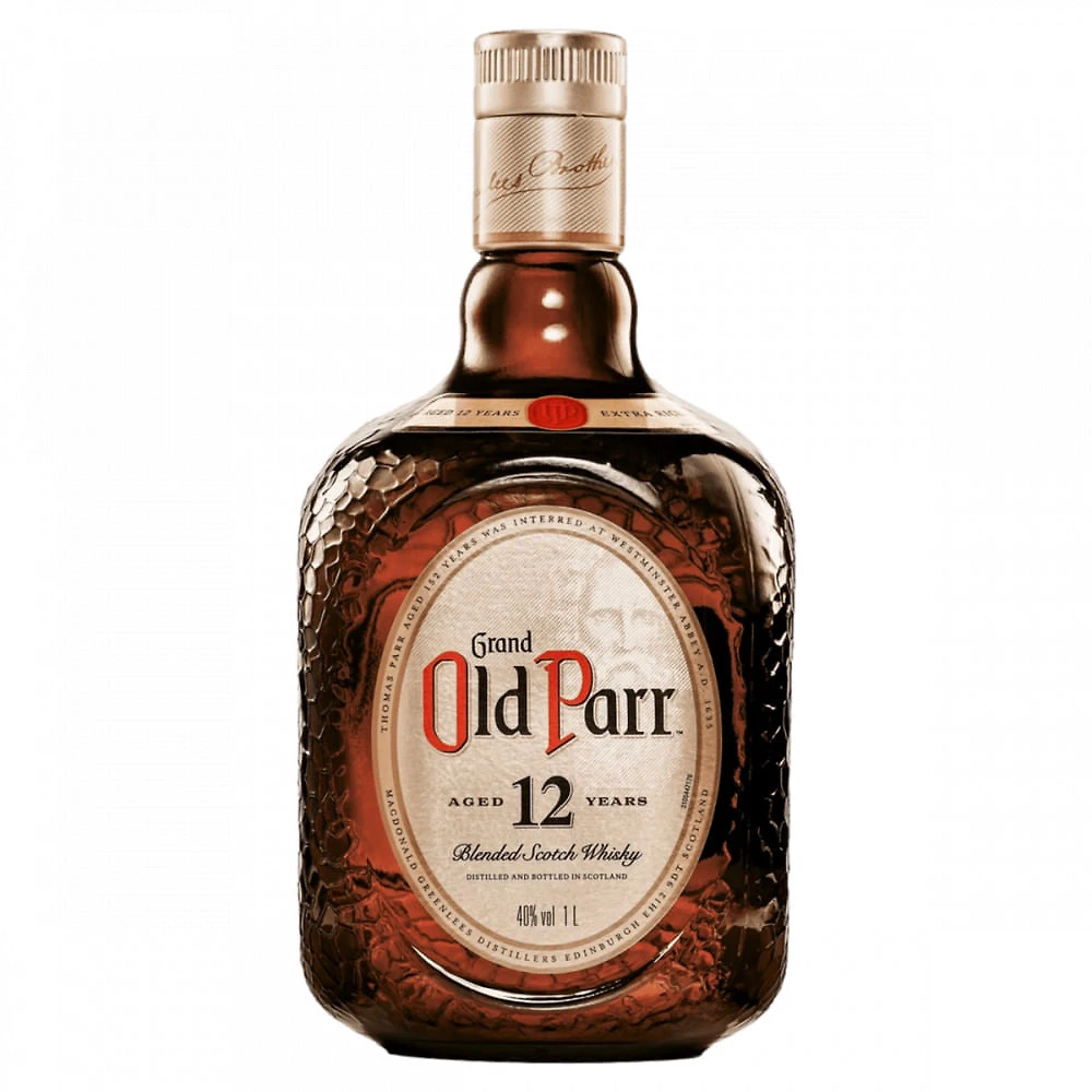 Grand Old Parr Blended Scotch Whisky Escocês 12 anos 1000ml