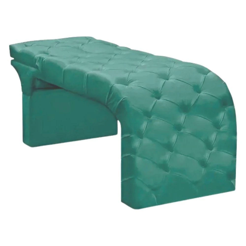 Maca Estofada Estética Cílios Regulável Spa Suede Ivete Cor:azul Tiffany