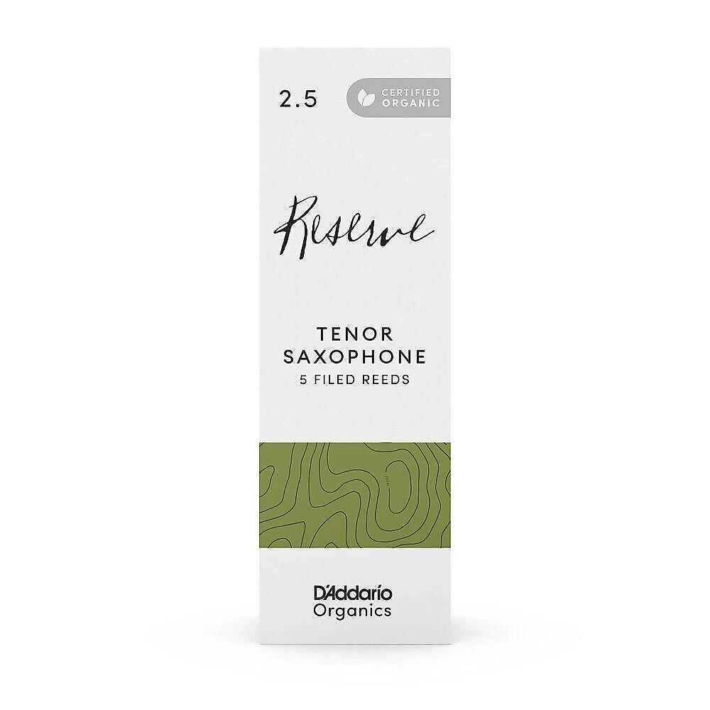 Palheta Sax Tenor Organic Reserve 2.5 Corte Francês 5 Peças DD Woodwinds