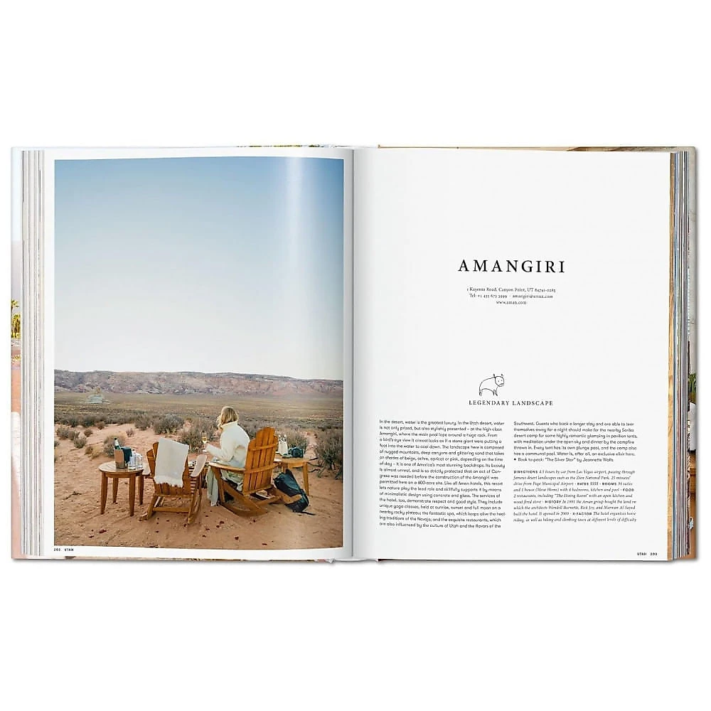 Great Escapes EUA O livro do hotel, Capa Dura em Inglês, 360 Paginas, Branco