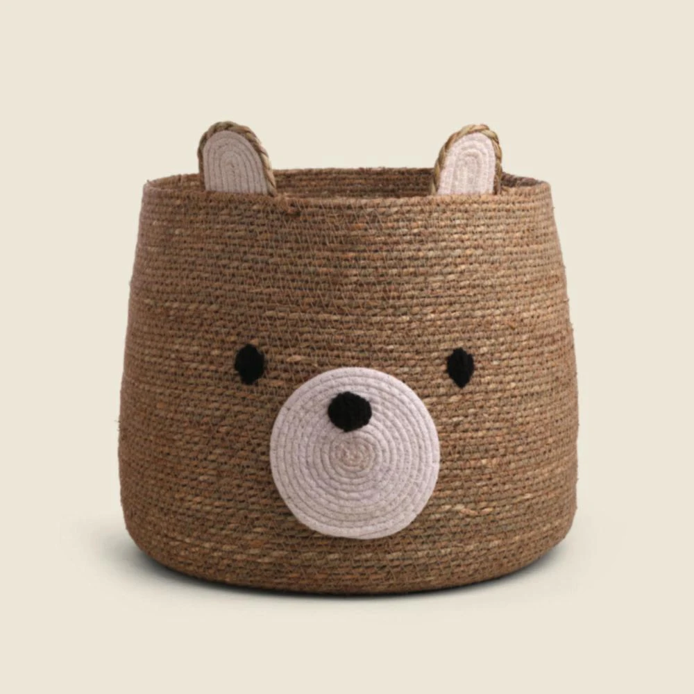 Cesto Teddy Fibra Natural 39cm - A\BABY