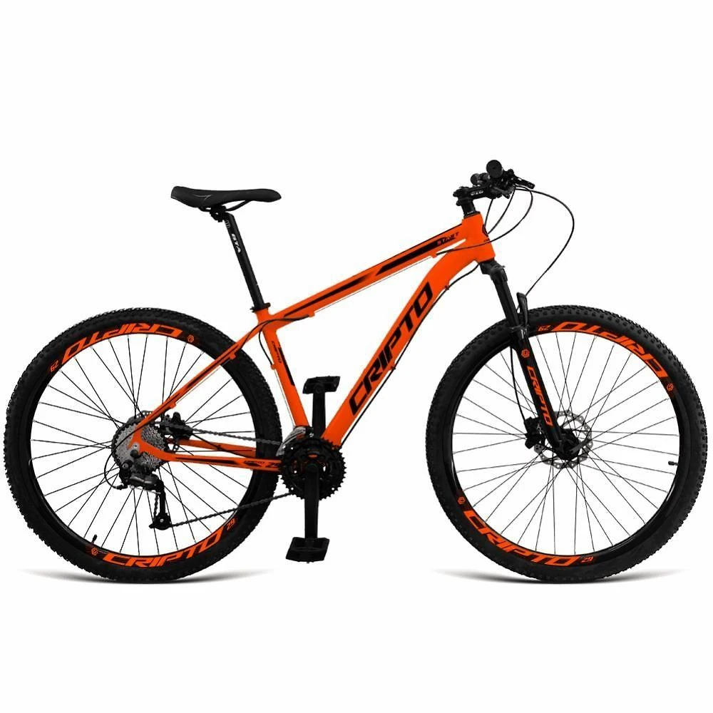 Bicicleta Aro 29 Cripto 24 Marchas Shimano Freios Hidraulico - Laranja-preto - 17" Laranja-preto