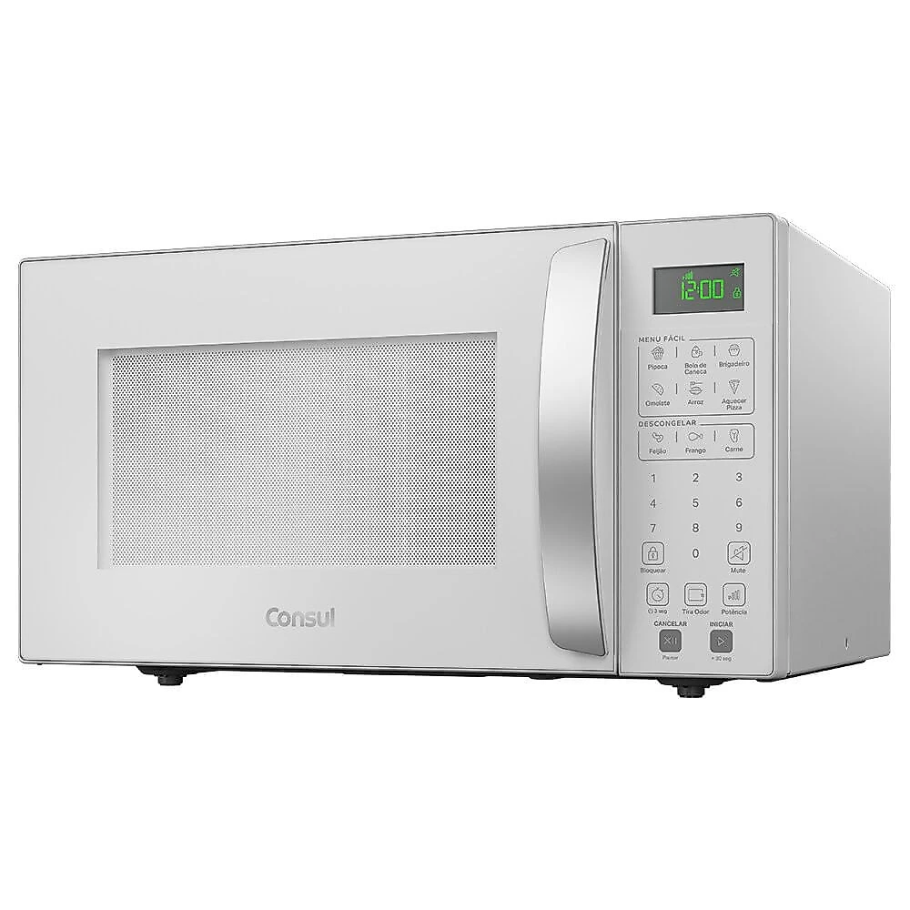 Microondas 32 Litros com Menu Fácil 900W CMS46AB Consul Branco - 110V
