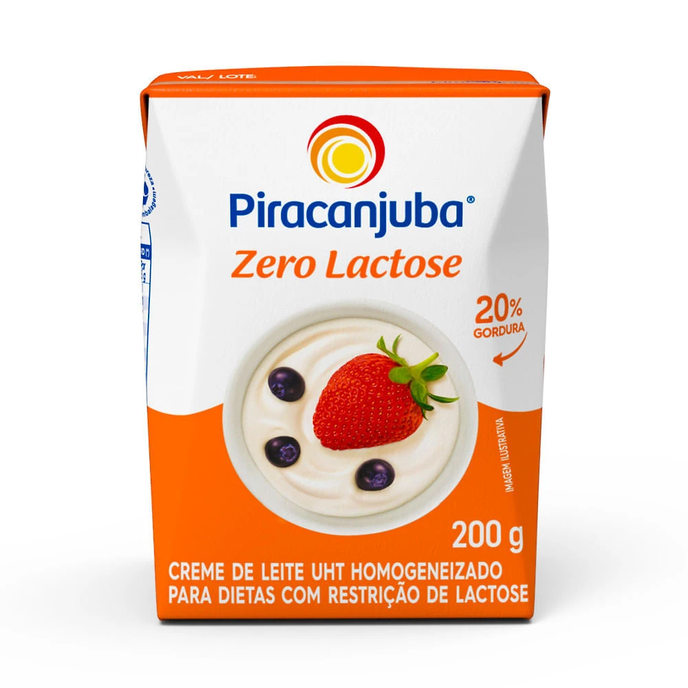 Creme de Leite Piracanjuba Zero Lactose 200g